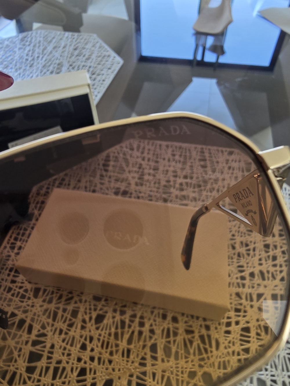 Prada PR A51s Rectangular Sunglasses - Picture 9 of 11